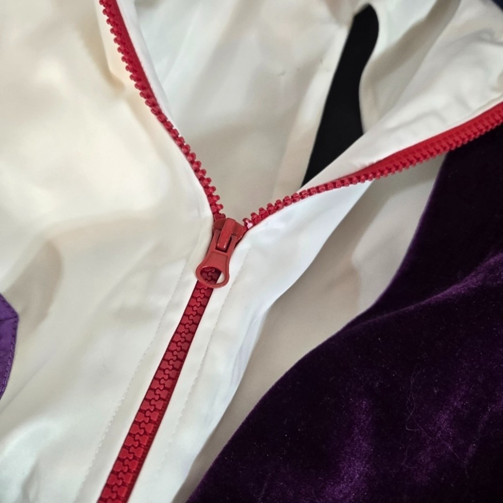 Cos Monde Cosplay Emperor Jacket Women's Large Purple Velvet Sash Epaulets - Picture 7 of 16